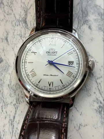 오리엔트 자동 와인딩 손목시계 밤비노 SAC00009W0