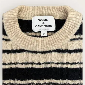 URBAN RESEARCH 남성용 울 캐시미어 스웨터 M