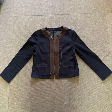 레리안 노카라 자켓 네이비