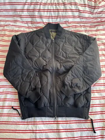 TAION 밀리터리 MA-1 다운 자켓 경량 블랙