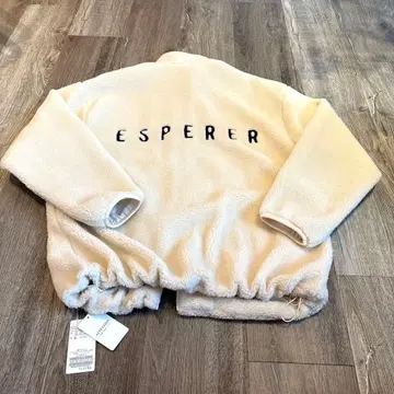 택 포함 새상품 Spick & Span 플리스 보아 자켓 38 아이보리