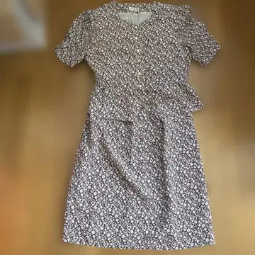 Femme Jules 꽃무늬 셋업 레트로 원피스