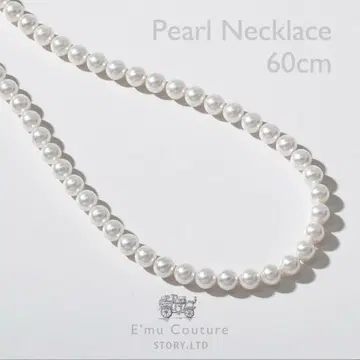 에뮬 튤 롱 펄 목걸이 60cm