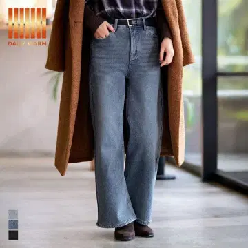 DAILY WARM 속기모 데님 와이드 팬츠 coca 여성용