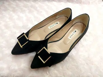 [ 새상품 ] DIANA 다이애나 페미닌 플랫 펌프스 리본 23cm