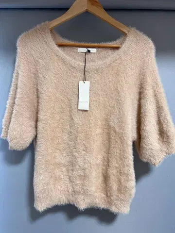 COCODEAL 페더 하프 슬리브 니트