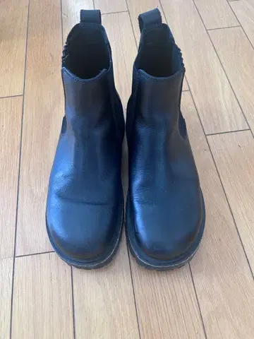 버켄스탁 사이드 고어 부츠 내추럴 가죽 블랙 38