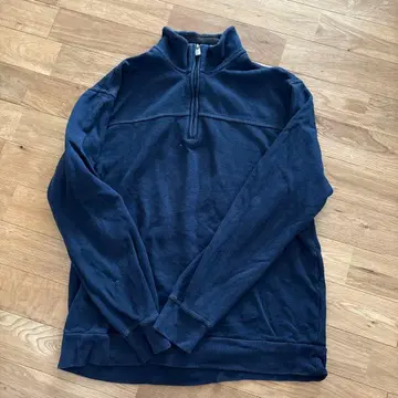 네이비 하프 지퍼 트레이닝복