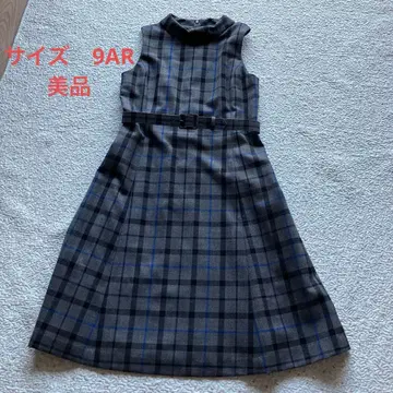 요크 YORKLAND 오버롤 스커트 9AR 울 벨트 포함 일본제