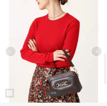 IENA 엑스트라 파인 메리노 리브 크루넥 풀오버