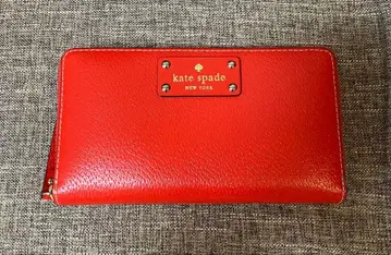 케이트 스페이드 레드 장지갑