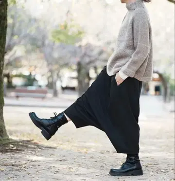 [새상품급] FACTORY 대나무 울 사루엘 팬츠