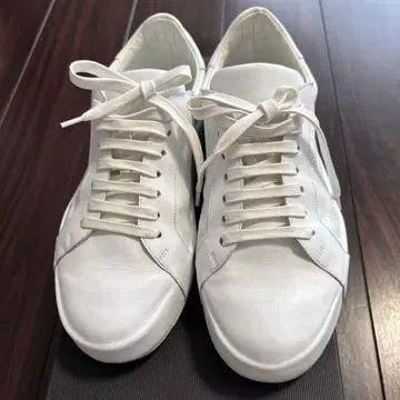 새상품급 JIL SANDER 화이트 스니커즈