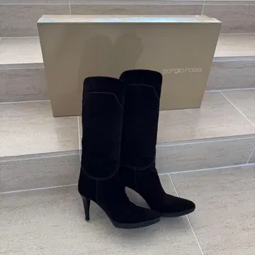 Sergio Rossi 세르지오로시 스웨이드 롱 부츠 브라운 36.5