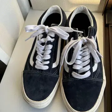 Vans 네이비 스웨이드 로우컷 스니커즈