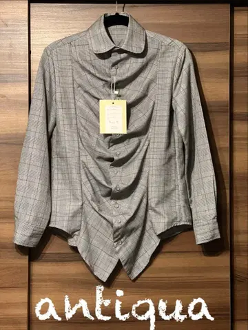[ 새상품 ] 안티카 patterntorso 렌 체크 변형 셔츠* *