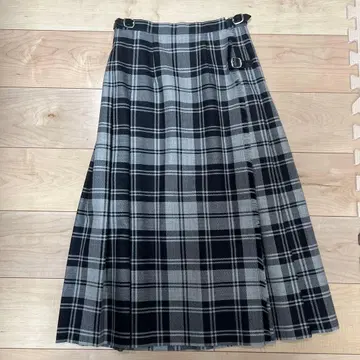 오닐 오브 더블린 격자 무늬 랩 스커트 GB8