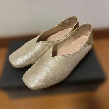 마드라스 missy des missy 골드 메탈릭 플랫슈즈