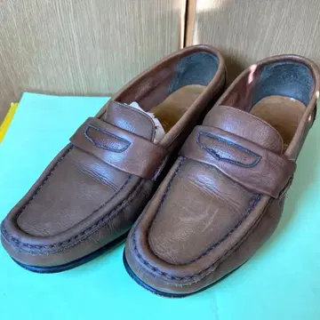 [23cm] Aquascutum 여성용 로퍼 다크 브라운