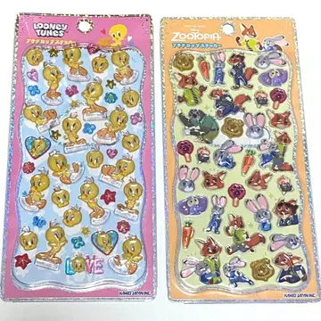 트위티 주토피아 푸치 드롭 스티커 2매 세트