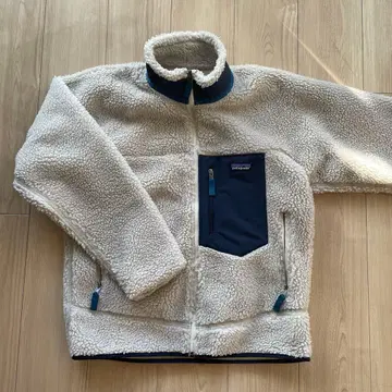patagonia 플리스 자켓 M 크림 네이비