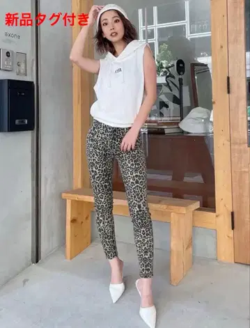 GYDA 레오파드 무늬 스키니 팬츠