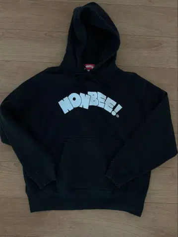 NONBEE BASIC LOGO 후드티 black/white M