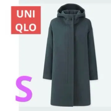 UNIQLO 라이트 울 블렌드 후디드 코트 S