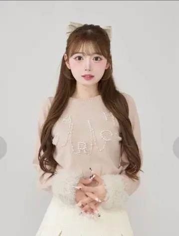 Darich DARICH 로고 펄 니트탑