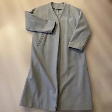 블루 그레이 롱 코트 사이즈 9호