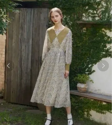 페이즐리 세일러 원피스