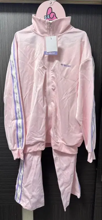 마이멜로디 트랙 자켓&팬츠 세트 M 핑크