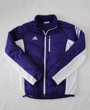 아디다스 골프 다운 자켓 남성용 L 보라색/화이트