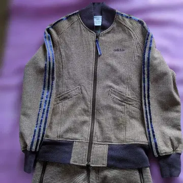 [ 초레어 ] adidas 아디다스 체크 무늬 저리 셋업