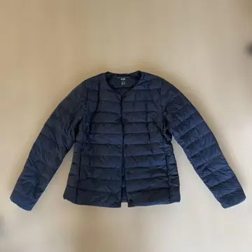 비품 UNIQLO 울트라 라이트 다운 네이비 다운 자켓