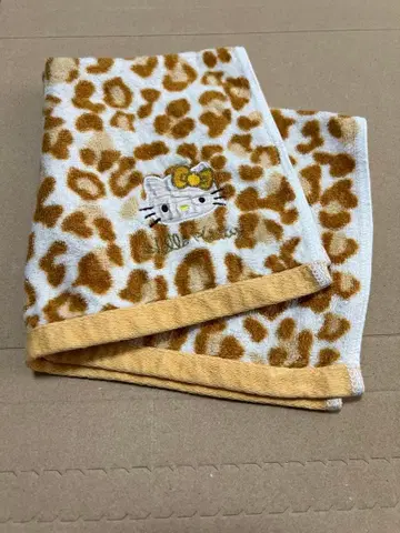 산리오 헬로키티 핸드 타월 레오파드 무늬 봉투&상자 없음