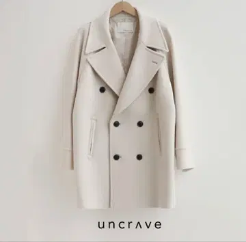 UNCRAVE WHITE 언크레이브 멜톤 P코트