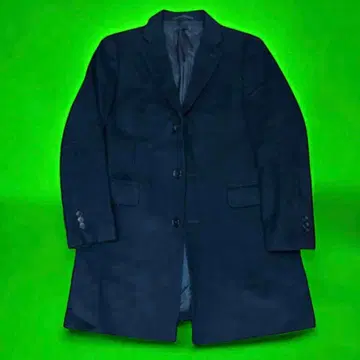 다크 블루 롱 코트