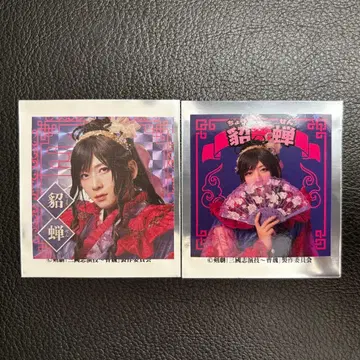 삼국지 랜덤 영걸 스티커 초선 시크릿 2종