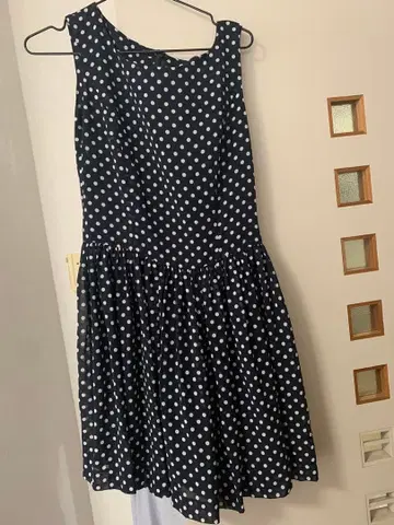 M'S GRACY 네이비 도트 무늬 원피스 9