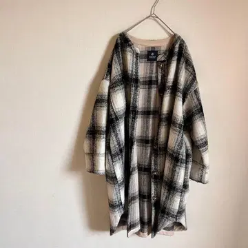 나노 유니버스 체크 재기 코트