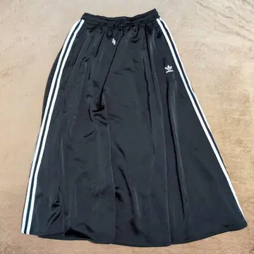 adidas 블랙 롱 스커트 스트라이프