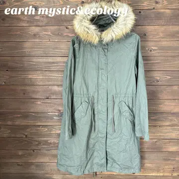 [ 어스 뮤직 앤 이콜로지 ] 모즈 코트 올리브 그린 S