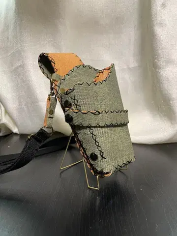 데님 가죽 시저 케이스 2 그린 4개