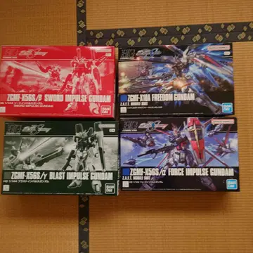 HG 건담 프라모델 4체 세트