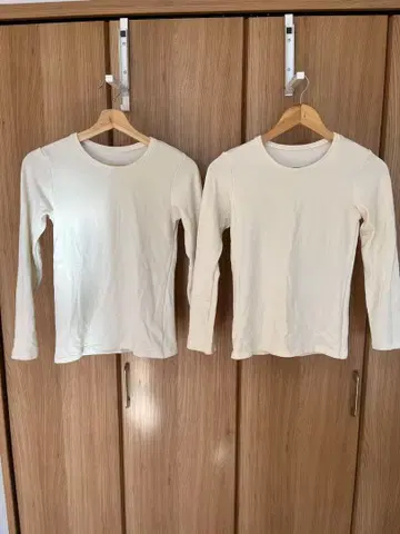 [ 2장 세트 ] UNIQLO 히트텍 울트라 웜 초극난 S 화이트