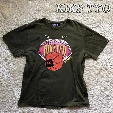 킥스 T.Y.O 농구 모티브 T셔츠 카키 L