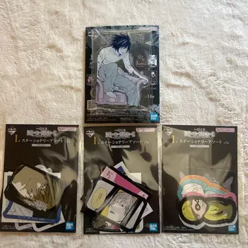 제일복권 DEATH NOTE 아크릴 스탠드 문구류 모듬 4종