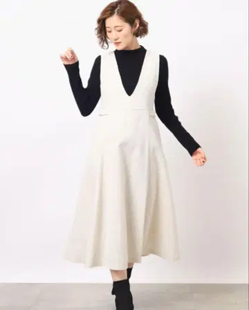 시착만 한 상품! grove 원피스 플레어 스커트 점퍼 드레스