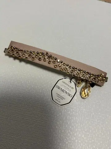 컴플렉스 비즈 스와로브스키 머리핀 베이지 계열 새상품